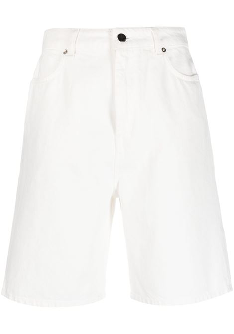 Shorts denim dritti in bianco - LOULOU STUDIO donna